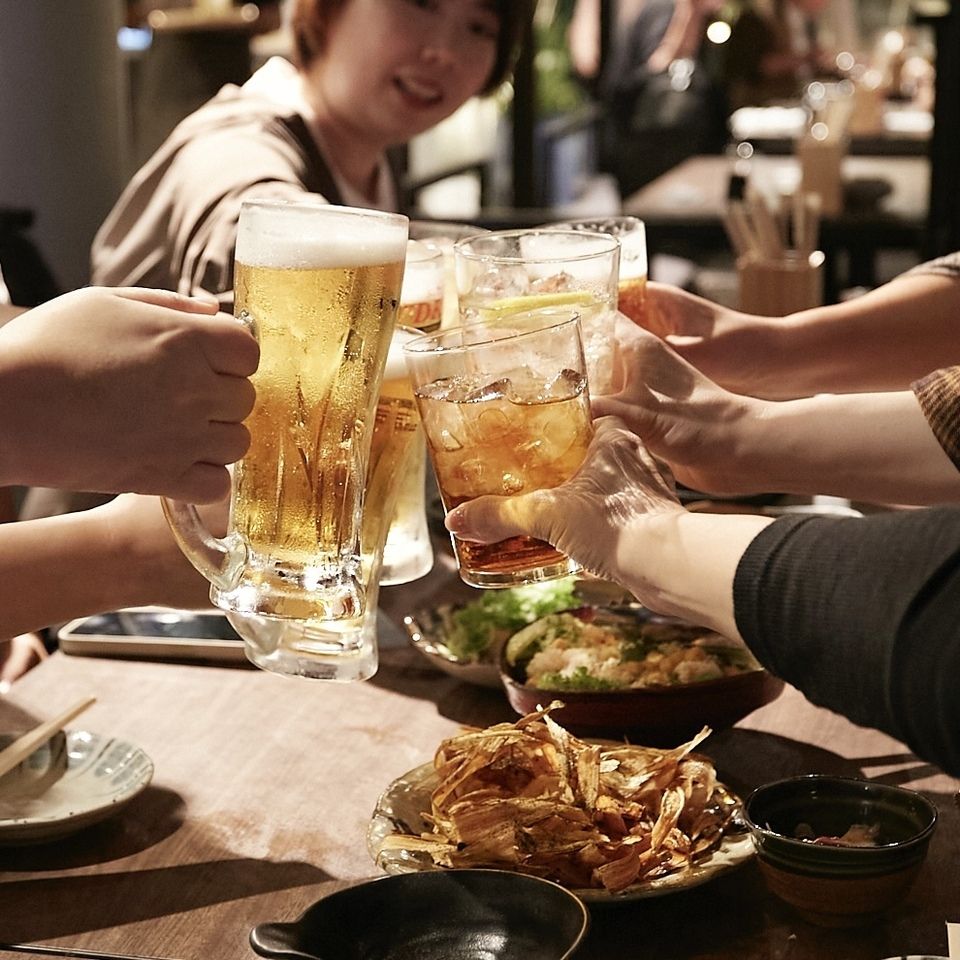 【夏季限定】テラスビアガーデンプラン　フライドポテト、名物唐揚げが食べ放題＋3時間飲み放題付