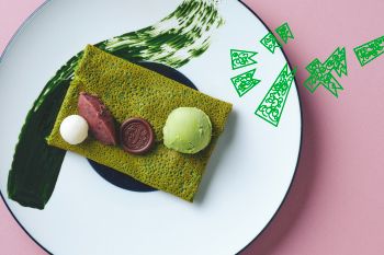 Matcha & Chocolate Crêpe “Luxe” / Tea Free-Flow Set