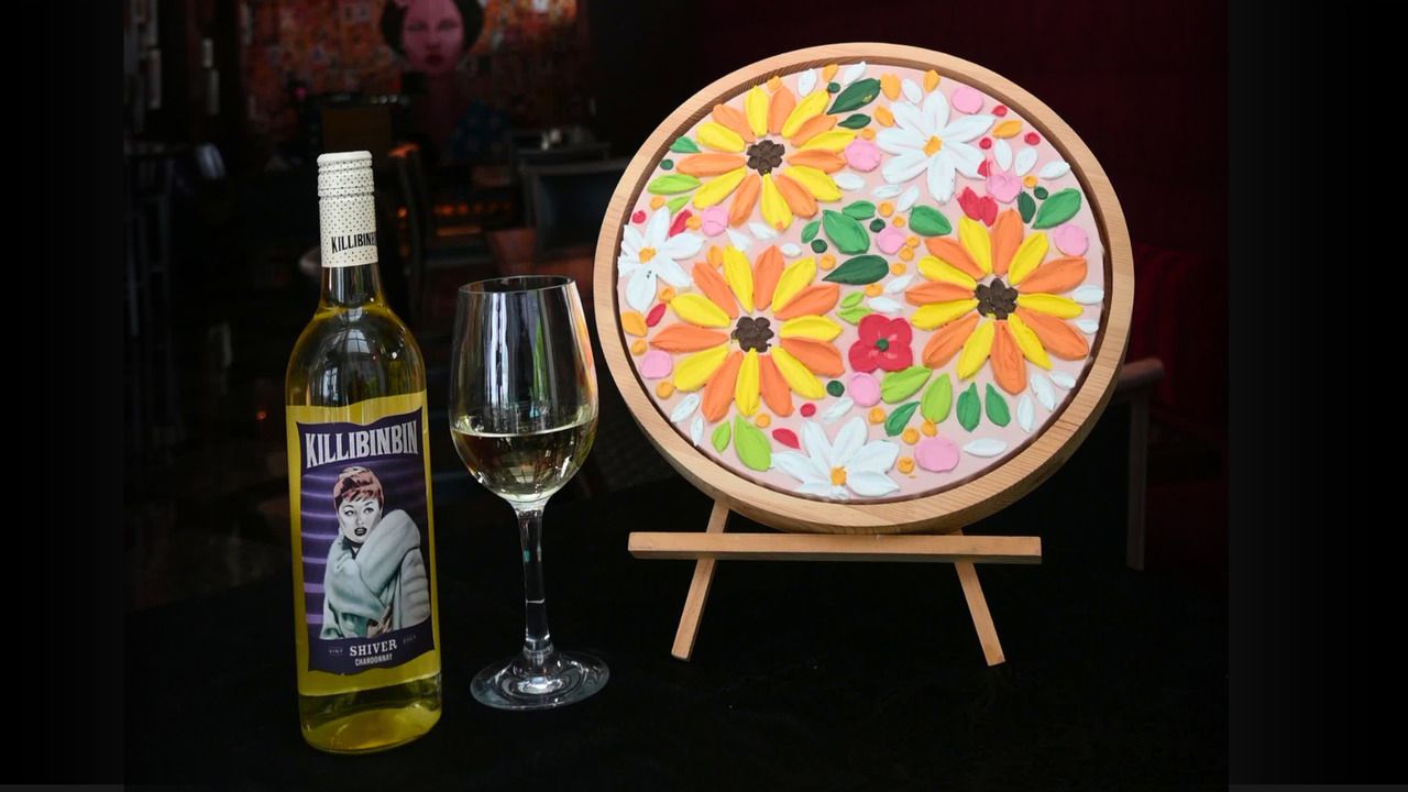 [August 29] WINE x ART: Nomikaki Paint & Sip Event | 3D Texture Art Session