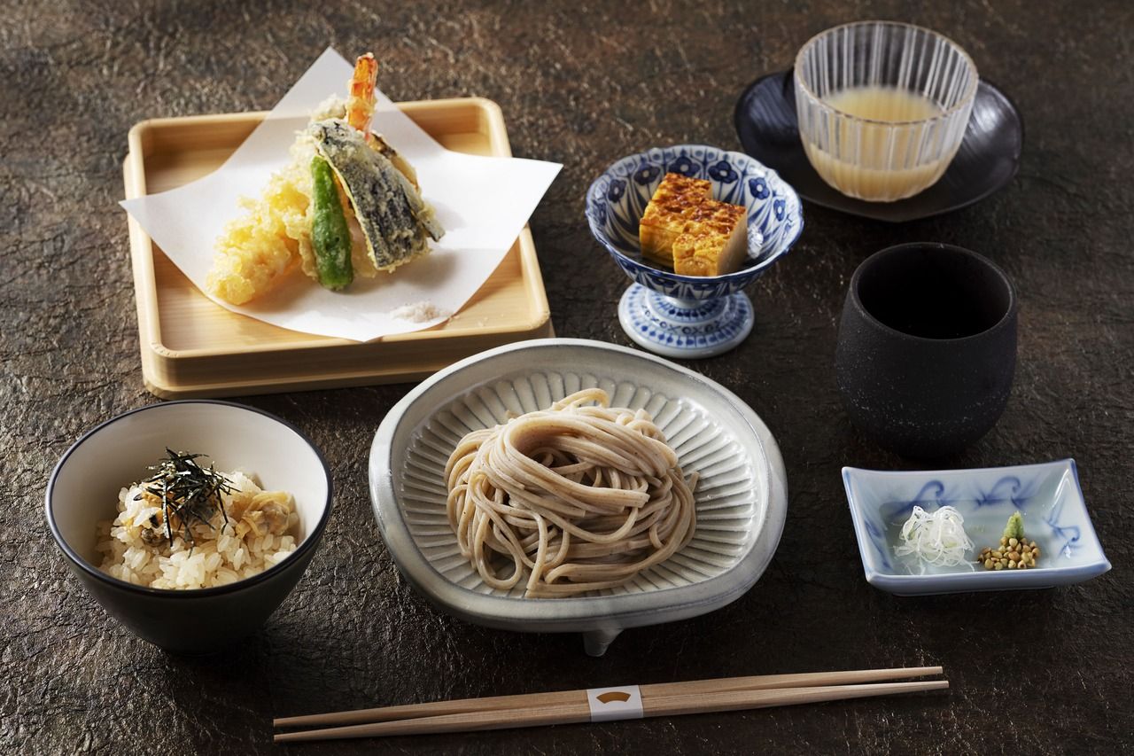 【週末及假日限定】大蝦天婦羅蕎麥麵定食