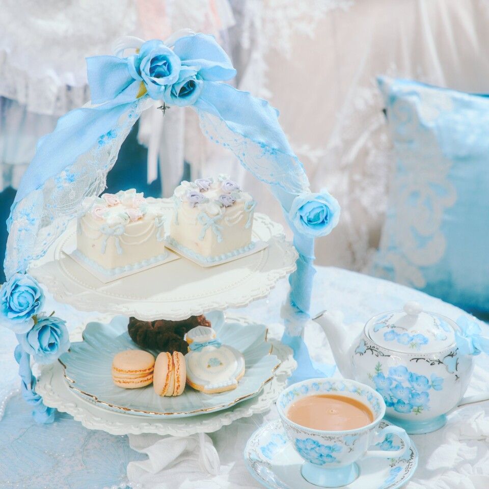 🍰{For 2 people} RENARD Square Cake Set 🍽️