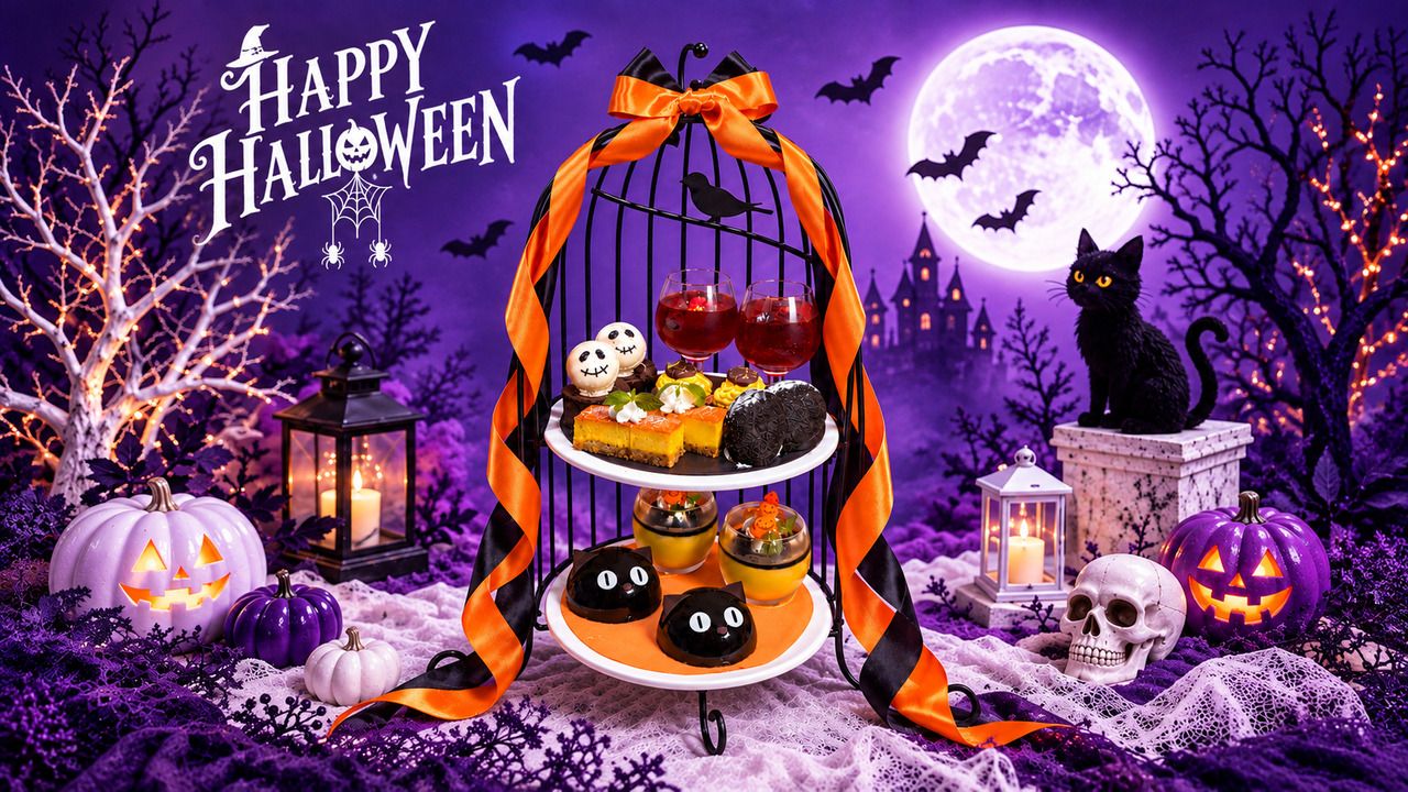 [Mon–Fri / 2 hours] Seasonal Special ♦ Black Cat’s Halloween Afternoon Tea