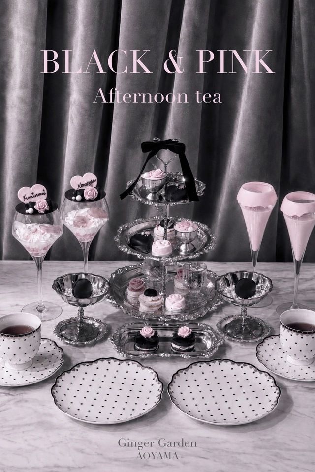Black & Pink afternoon tea