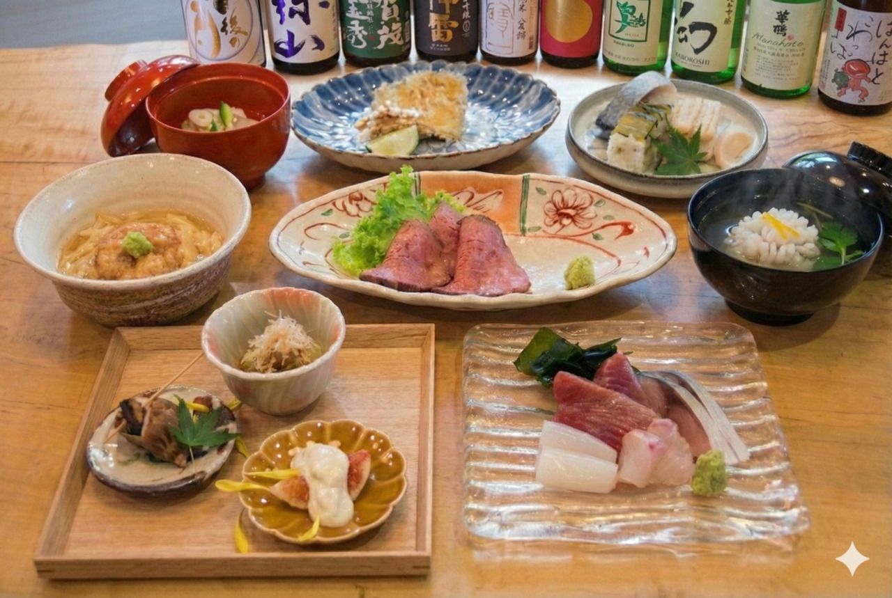 会席 極上コース（飲み放題込み）